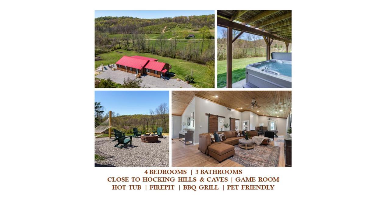 Spacious Cabin Near Hocking Hills And Caves With Hot Tub And Firepit Laurelville Εξωτερικό φωτογραφία